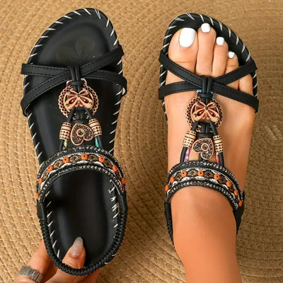 Clara | Embroidered Boho Sandals